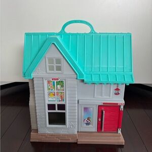Fisher-Price Teal and Red Dollhouse